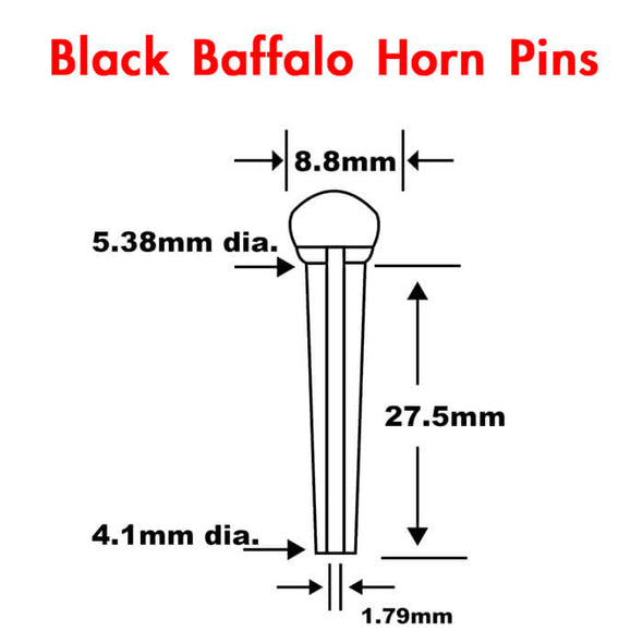 Buffalo Horn Bridge Pin