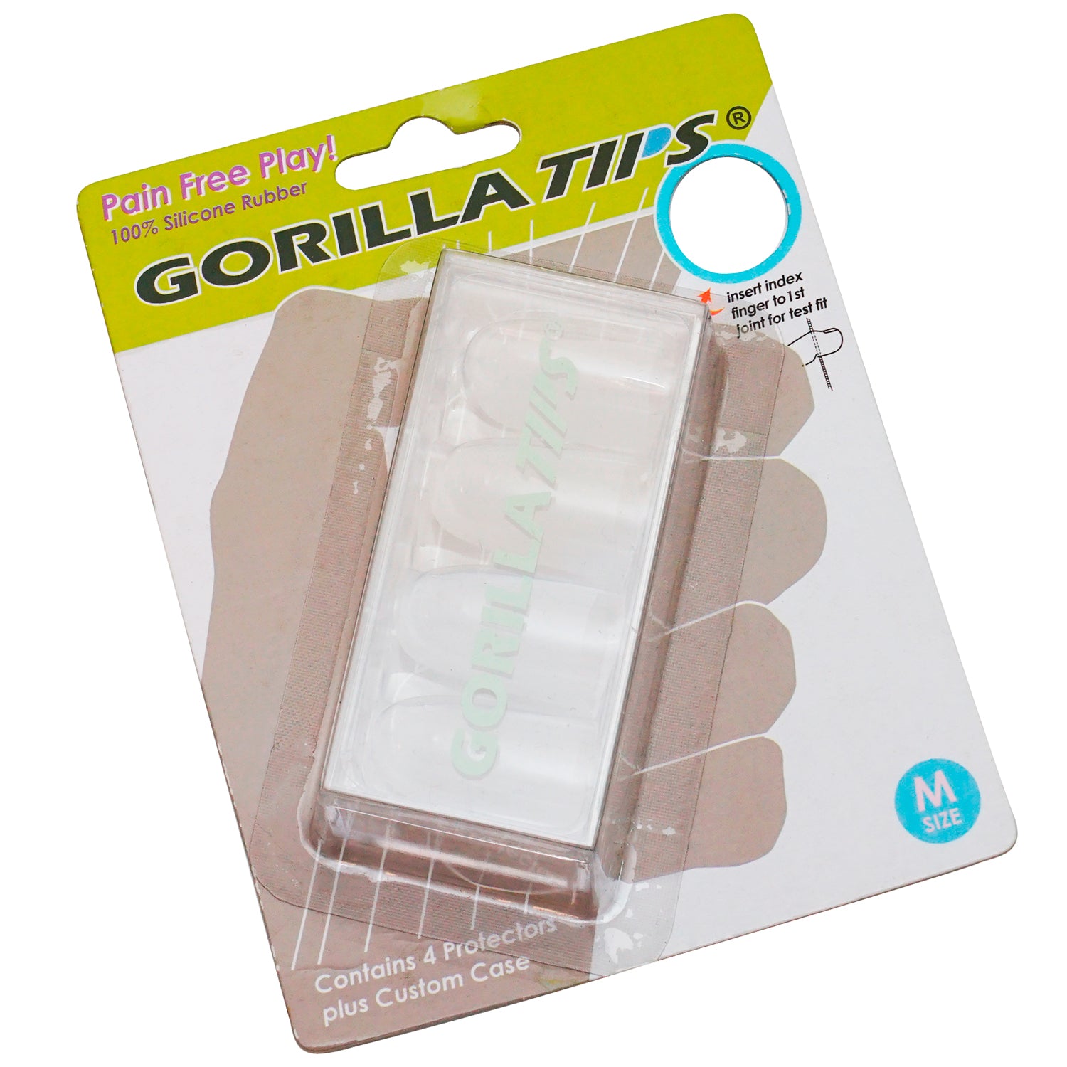 Gorilla Tips Fingertip Protectors Blue Size Medium [Alf:98