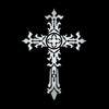 Metallic Gothic Cross (large)